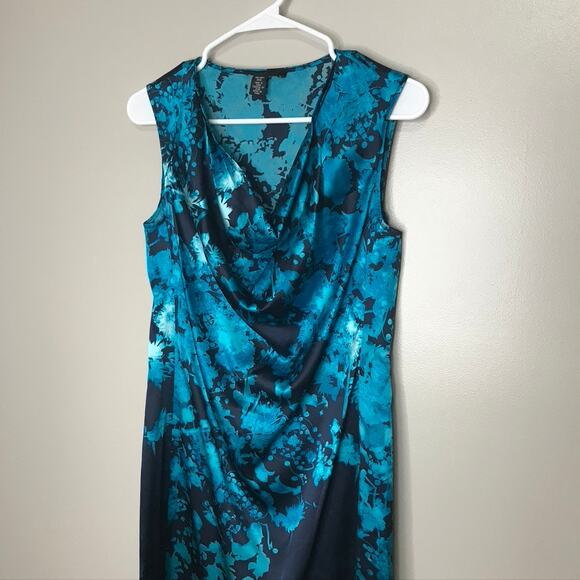 Kenneth Cole Women's Y2K Silk Dress Whimsigoth Celestial Y2K Blue Size XS - Picture 2 of 8